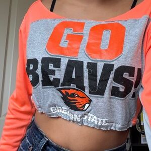 Go Beavs Oregon State Crop Vintage Sweatshirt